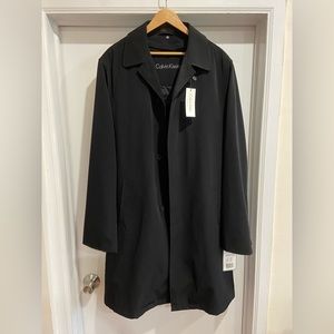 Calvin Klein Men’s Park Trench/Raincoat-42XL in Black- BRAND NEW, NEVER WORN